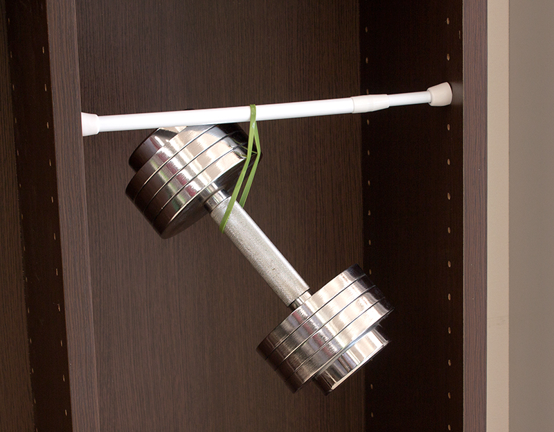 つっぱり大輔に10kgのダンベルを掛けて実験